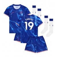 Chelsea Jadon Sancho #19 Replica Home Minikit 2024-25 Short Sleeve (+ pants)